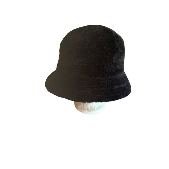 Charter Club Black Bucket Hat Womens Acrylic & Polyester Blend One Size - Picture 1 of 5